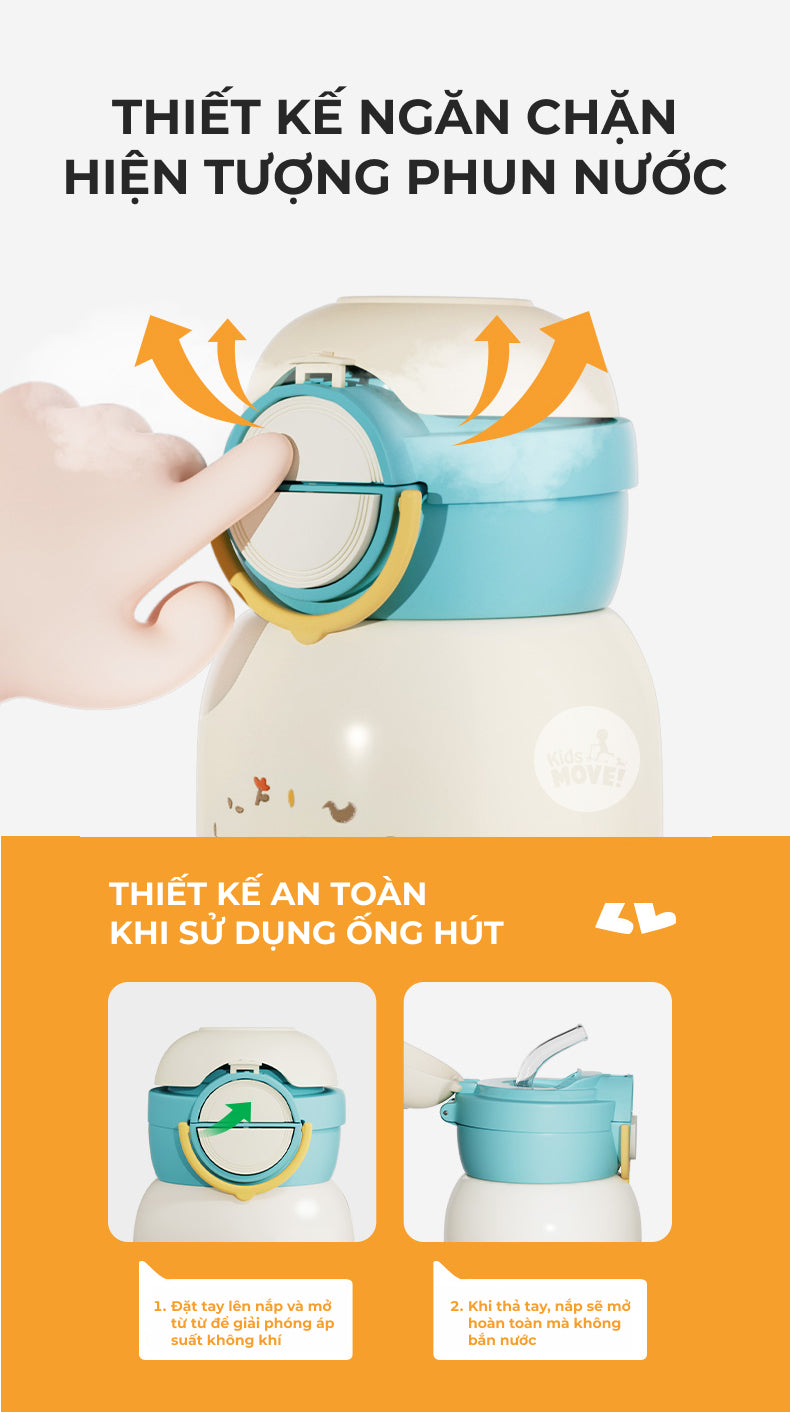 Bình nước giữ nhiệt cho bé Shukiku