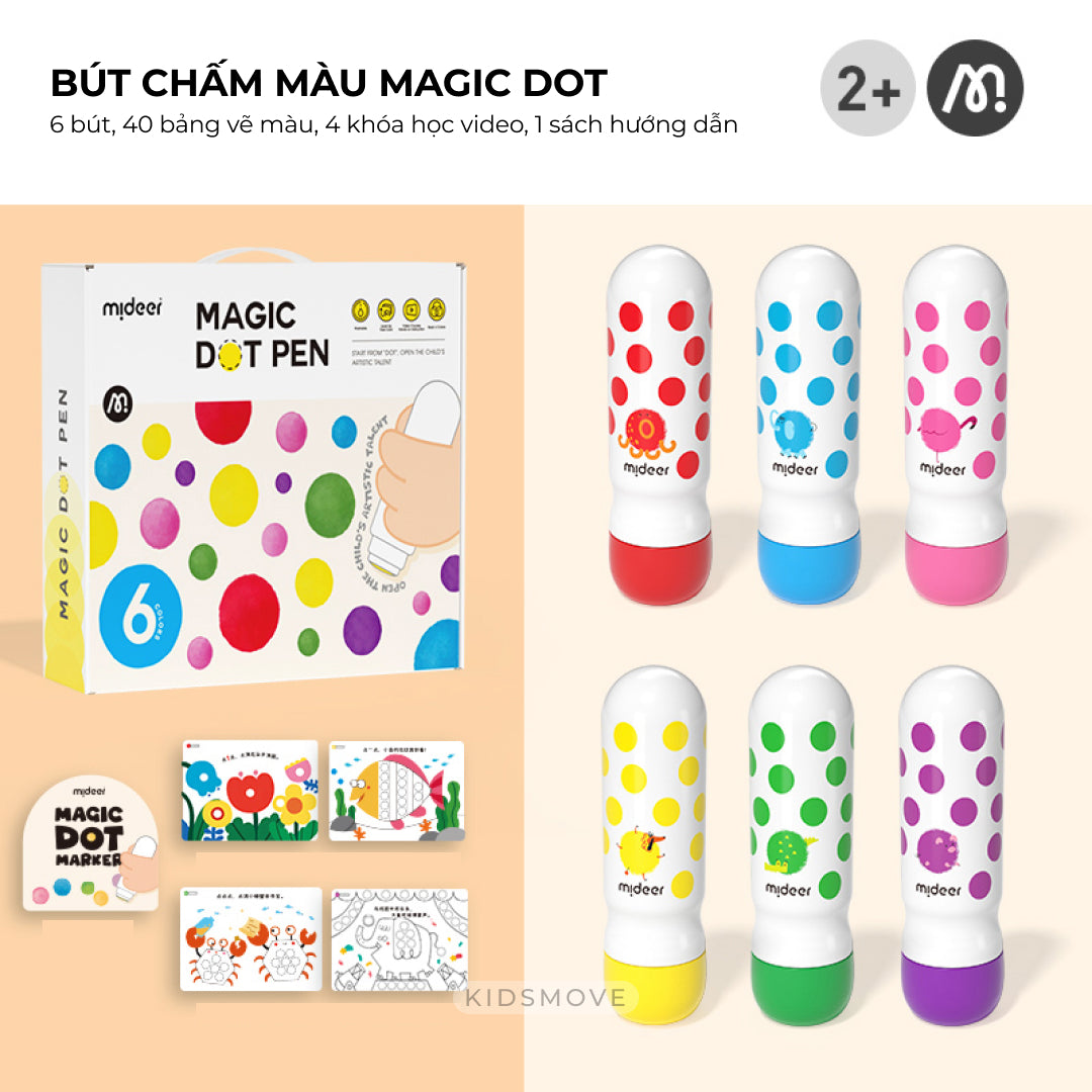 Bút chấm màu Mideer Magic Dot