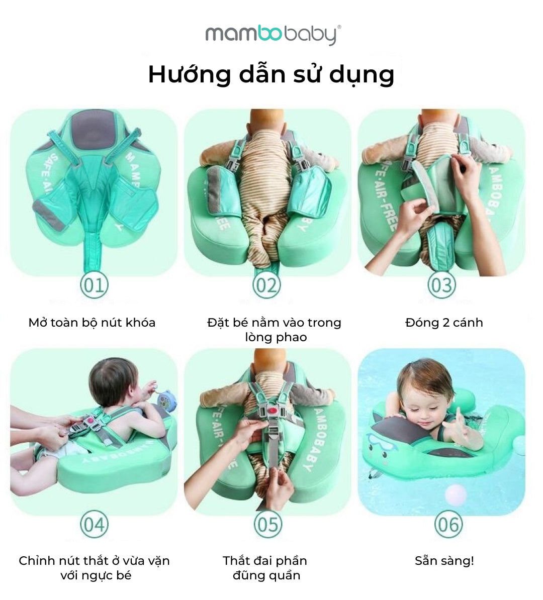 Phao bơi đeo ngực Mambobaby