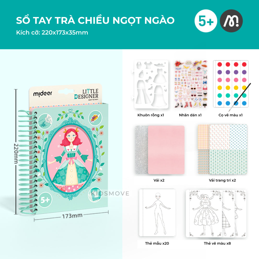 Sổ tay thiết kế thời trang Mideer Little Designer