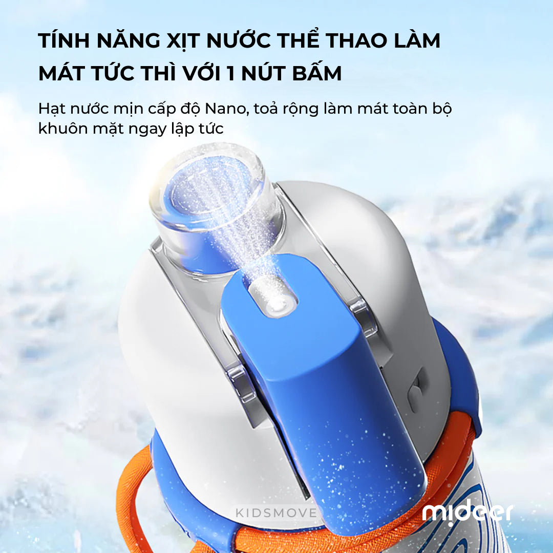 Bình nước thể thao có vòi xịt Mideer