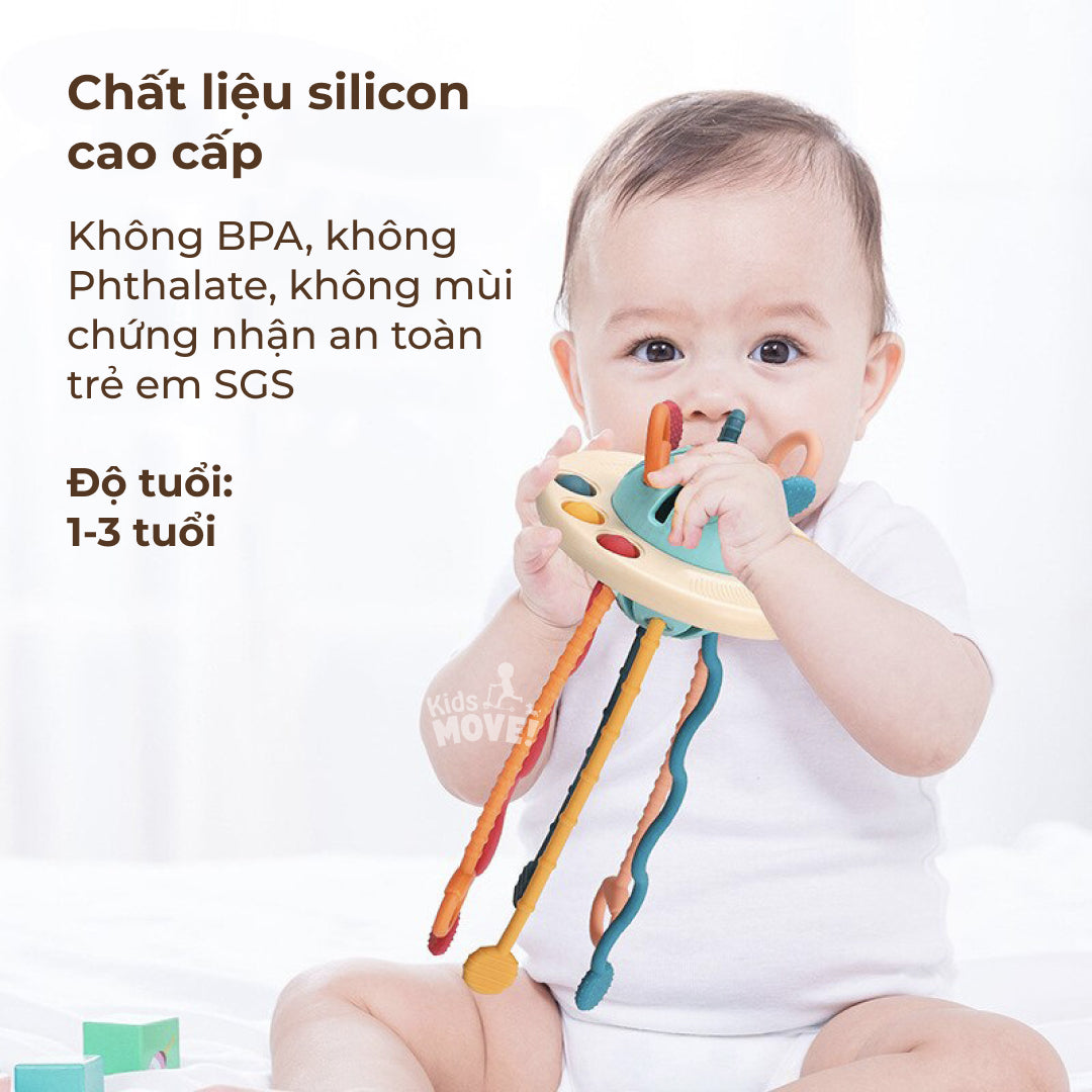 Đồ chơi rút dây đĩa bay vui nhộn