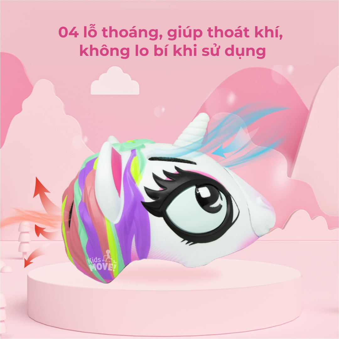 Mũ bảo hiểm hình thú Sunrimoon Unicorn