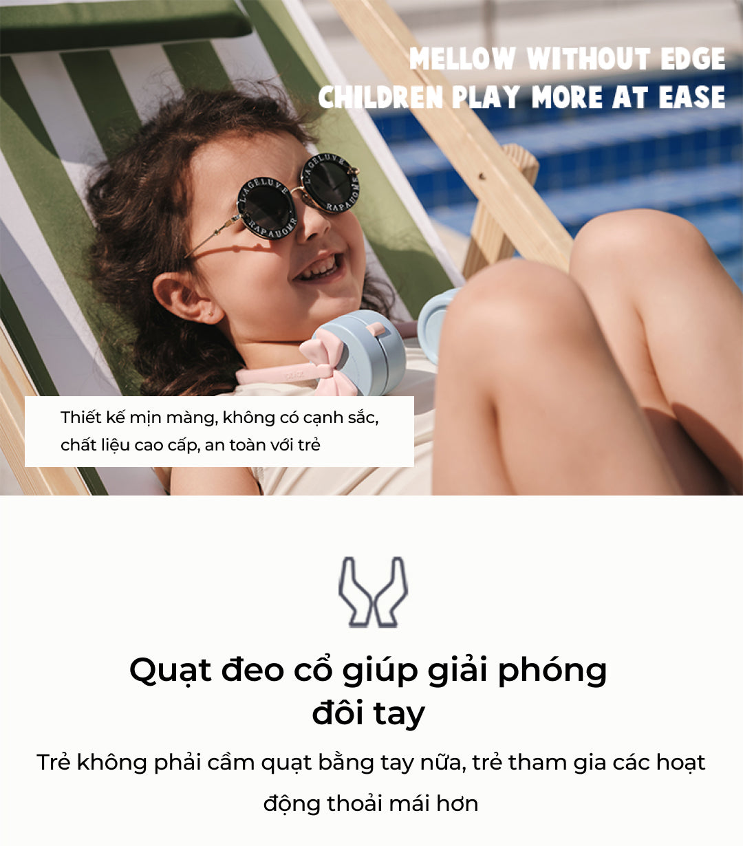 Quạt mini đeo cổ Zoyzoii