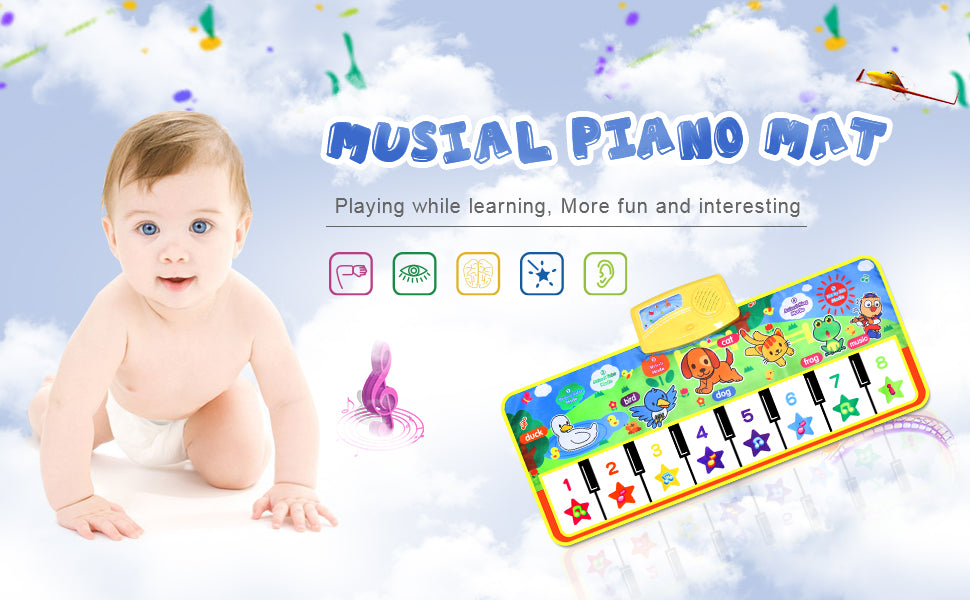 thảm chơi nhạc hình đàn Piano cho bé - đồ chơi giáo dục an toàn cho trẻ em