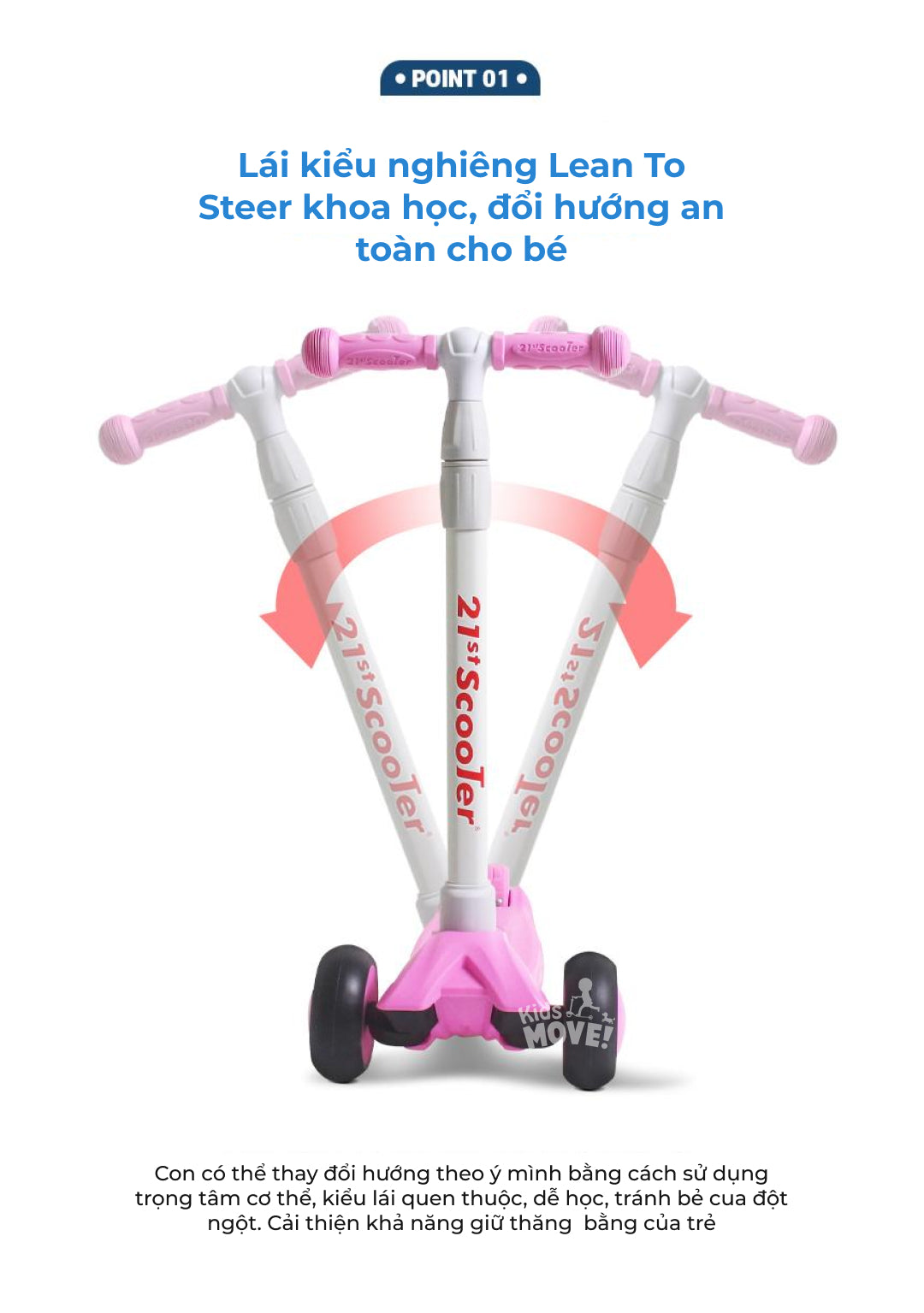 Xe trượt scooter 3 bánh 21stscooter candy pro