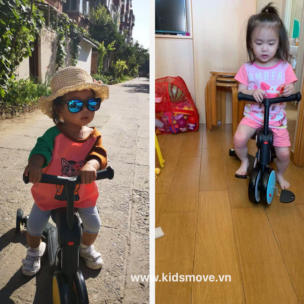 Xe scooter đa năng 5 trong 1 ROADSTAR freekids bebehoo nadle cho bé 1-2-3-6 tuổi xe biến hình xe trươt xe thăng bằng xe đạp 3 bánh cao cấp kèm cần đẩy