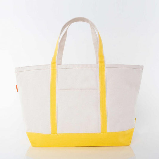 Sturdy Canvas Boat and Tote Bag - Yellow