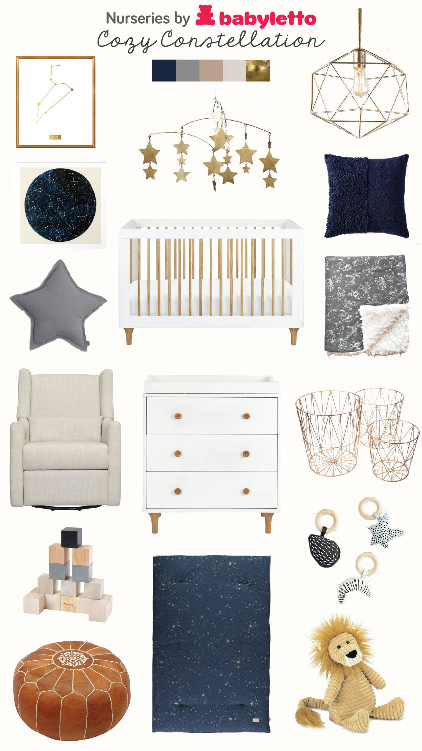 Cozy Constellation Nursery Babyletto