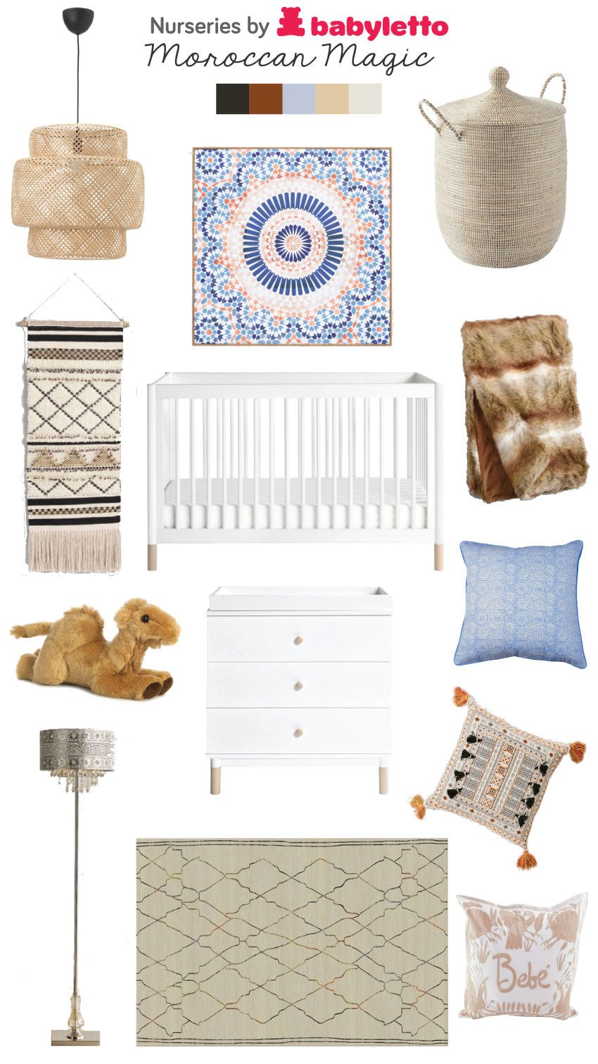 babyletto nursery moroccan magic styleboard