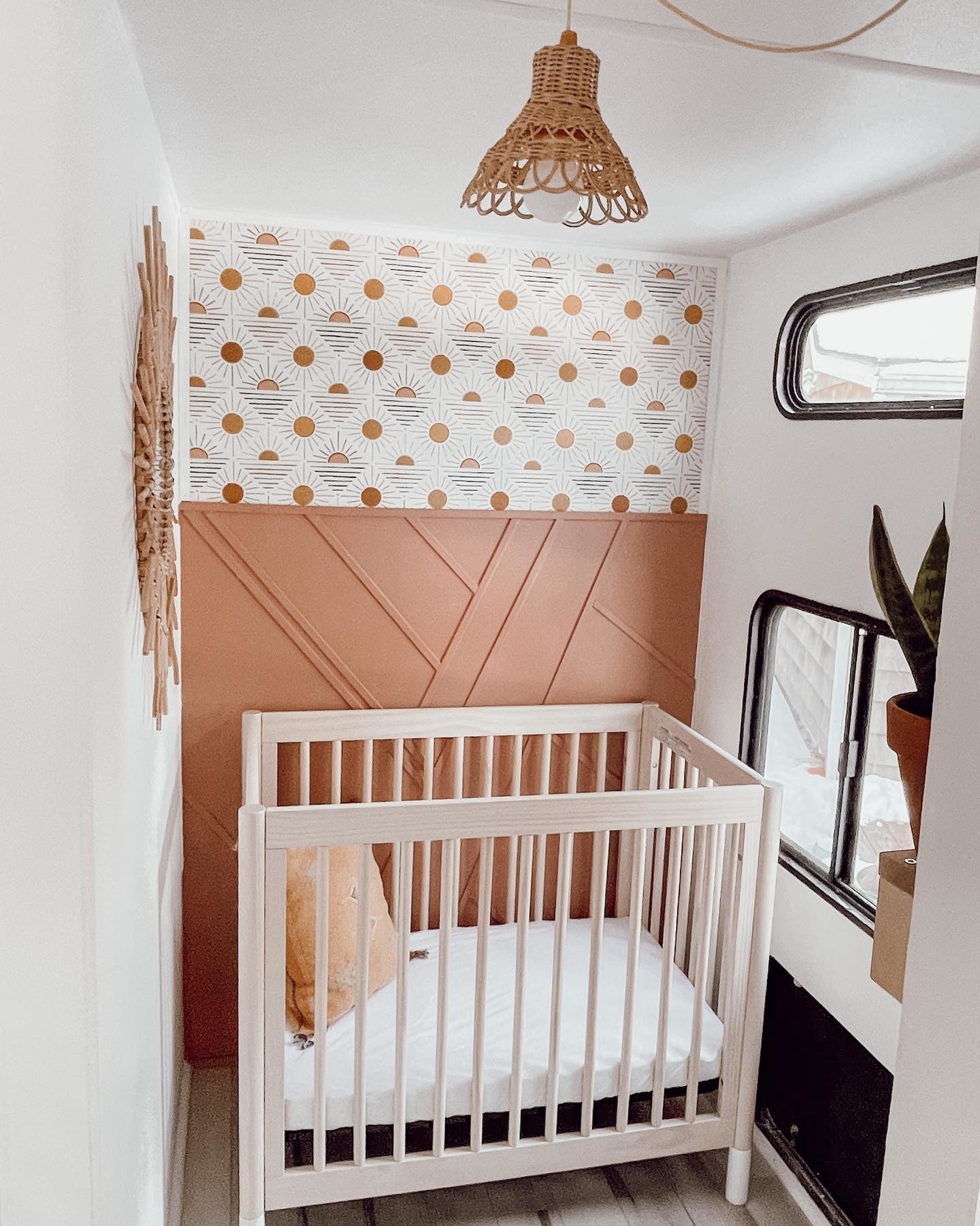 Modern Boho Terracotta Small Space Nursery Inspiration