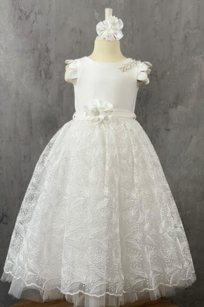 Girls Dress (1-6 Year) (3214) فستان فاخر للأعياد وأجمل المناسبات