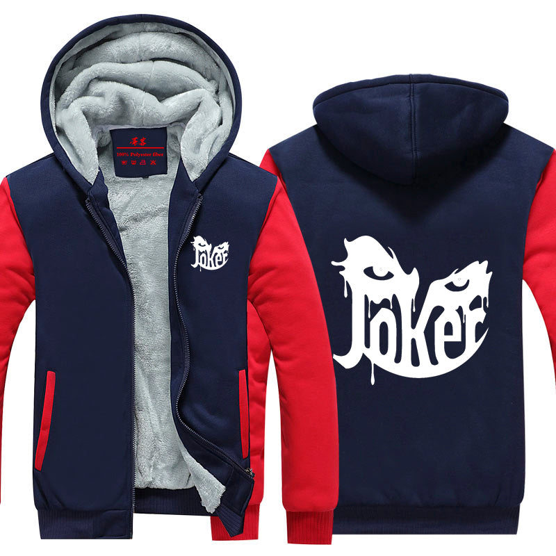 The Joker Name Creative Mask Design Hooded Jacket