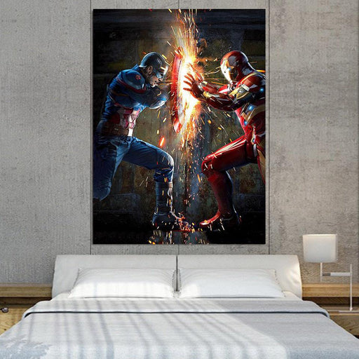 Marvel Dc Comics Wall Art Decor Canvas Prints Superheroes Gears