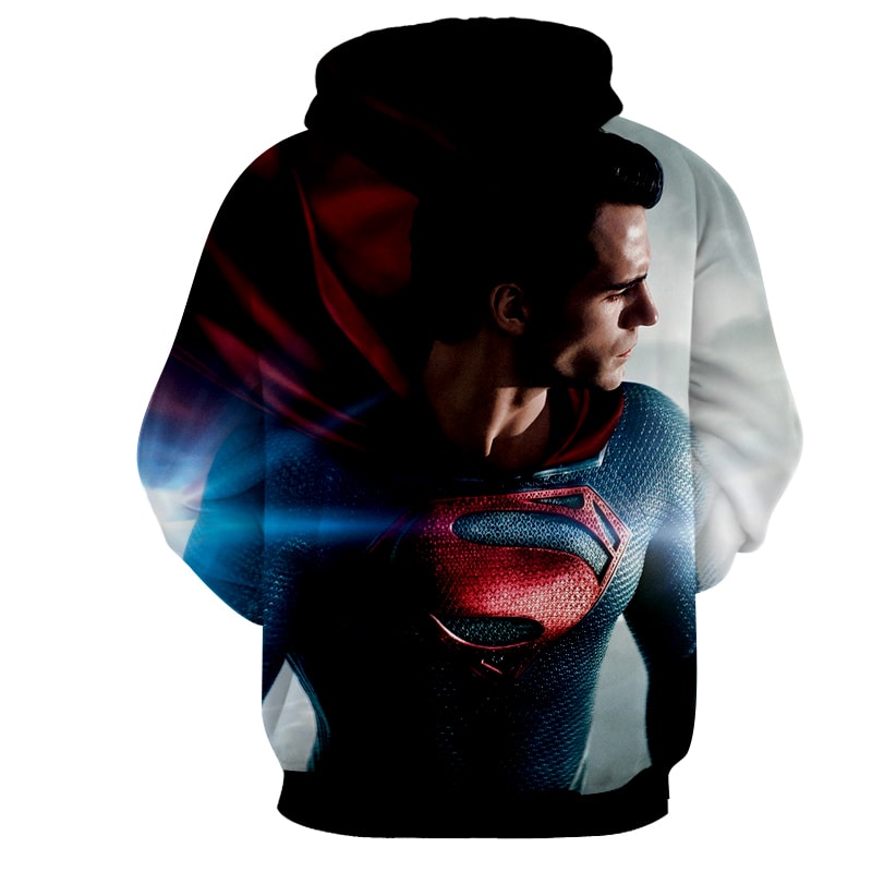 Download DC Comics Superman Side View Design Full Print Hoodie — Superheroes Gears