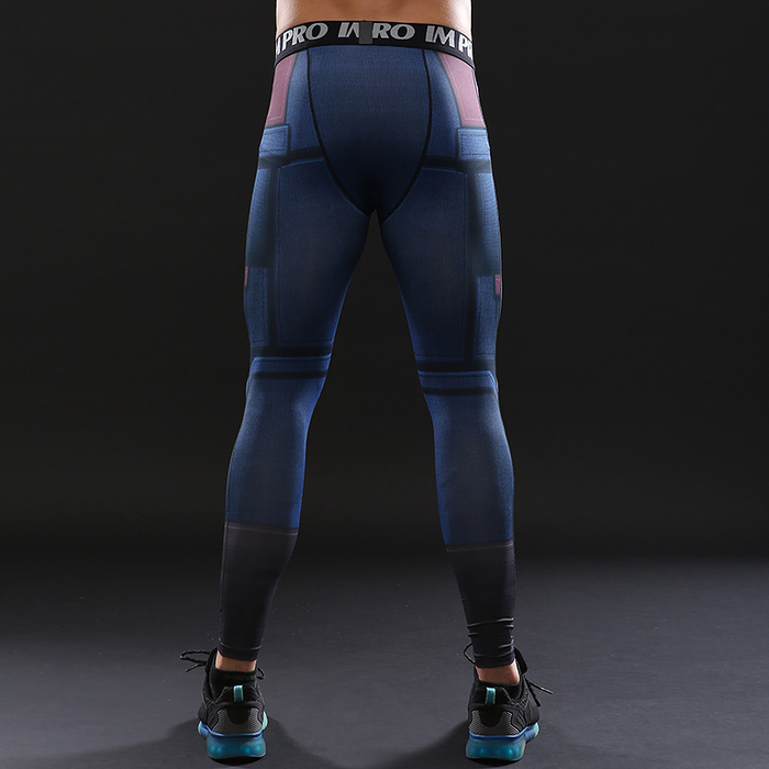 captain america workout leggings