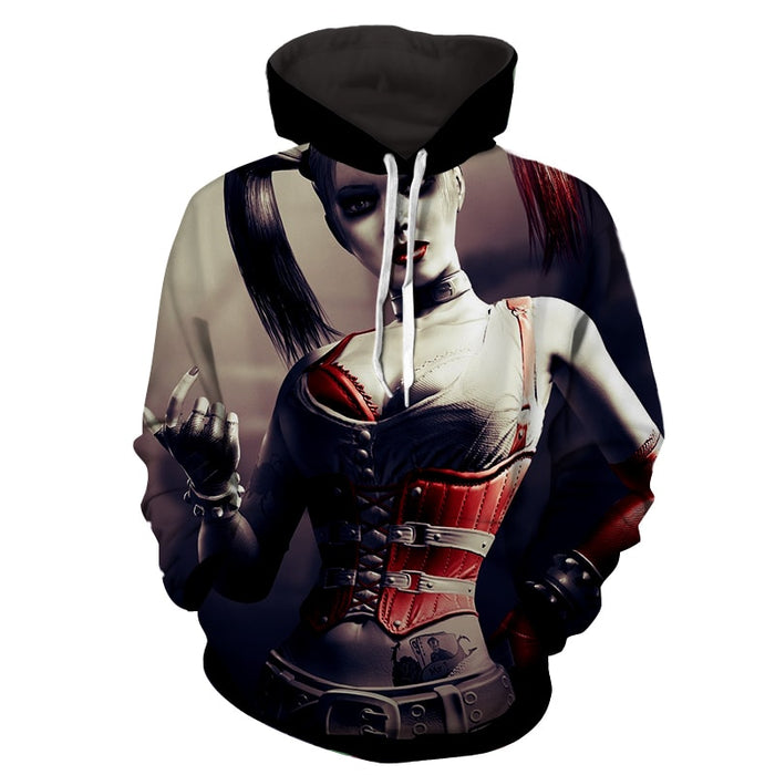 Download Harley Quinn Animated Design Suicide Squad Cool Hoodie — Superheroes Gears