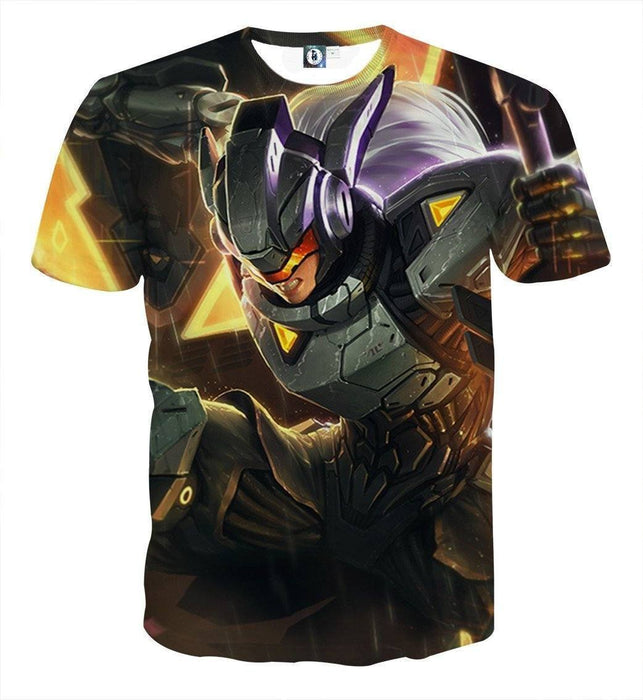 League Of Legends Leona Female Warrior In Disguise 3d Print T Shirt — Superheroes Gears 