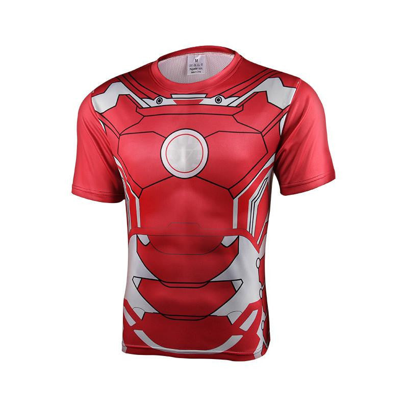 Marvel Iron Man Suit up Mark VII Cool Armor Workout 3D T-shirt ...