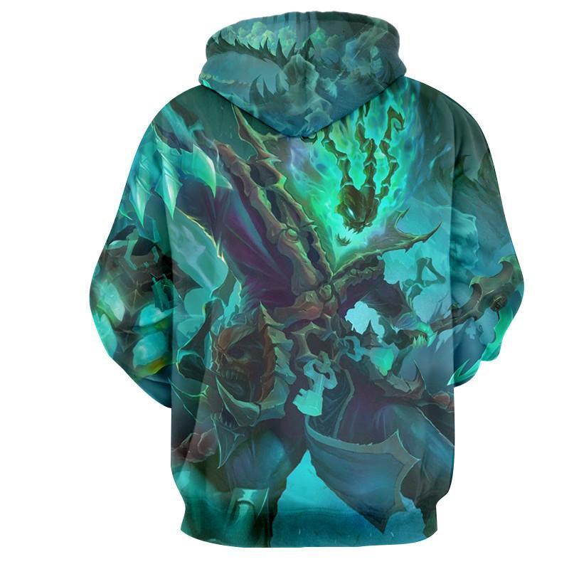 League Of Legends Thresh Warrior Champion Classic Green Hoodie — Superheroes Gears 