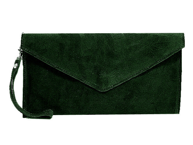 green suede bag