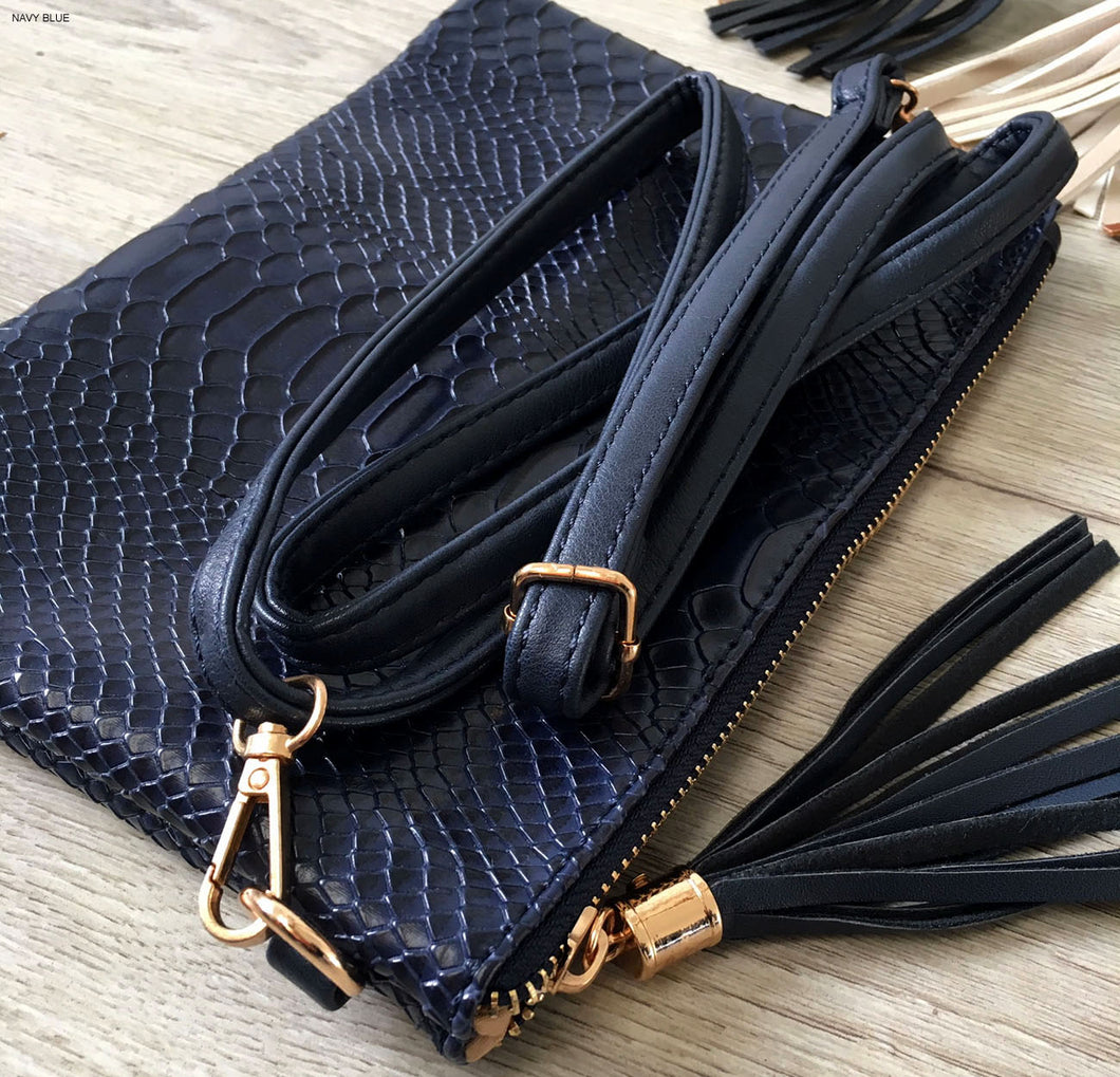 navy clutch bag uk