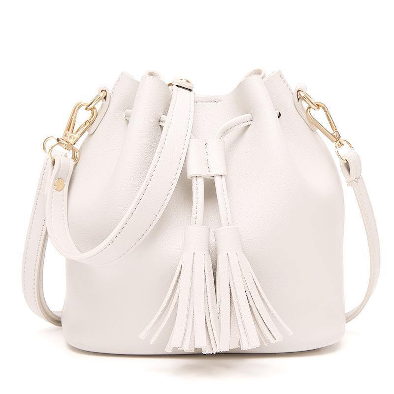 small cream shoulder bag