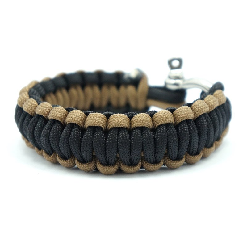 black paracord survival bracelet