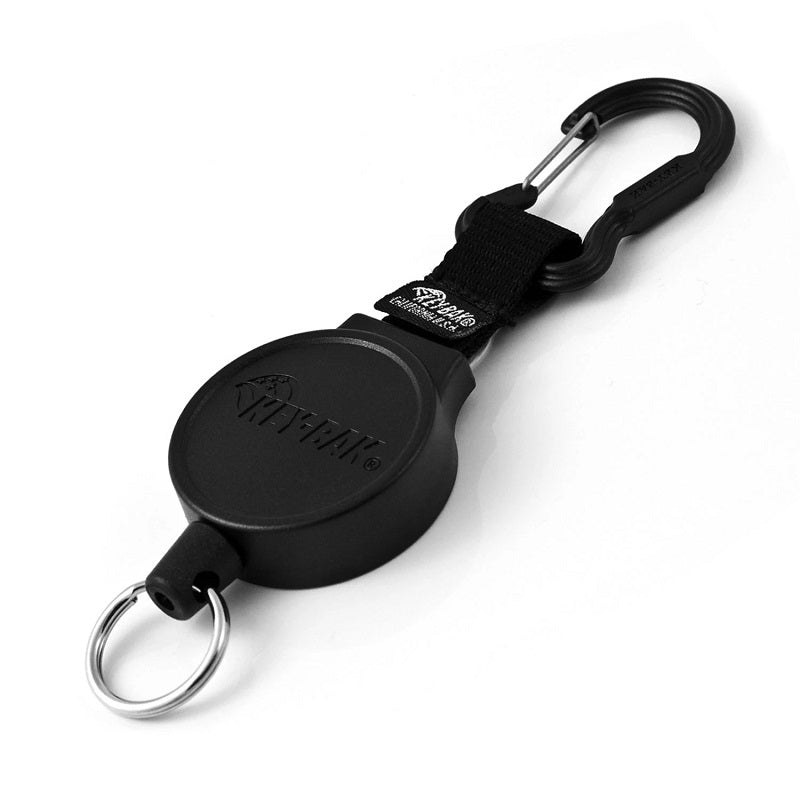 KEY-BAK MID6 RETRACTABLE KEYCHAIN WITH CARABINER AND KEY RING (36