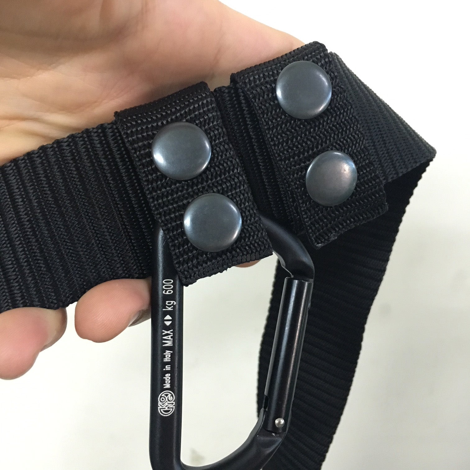 NYLON BELT KEEPER WITH DOUBLE SNAP BUTTONS - BLACK (4 PIECES) – Hock ...