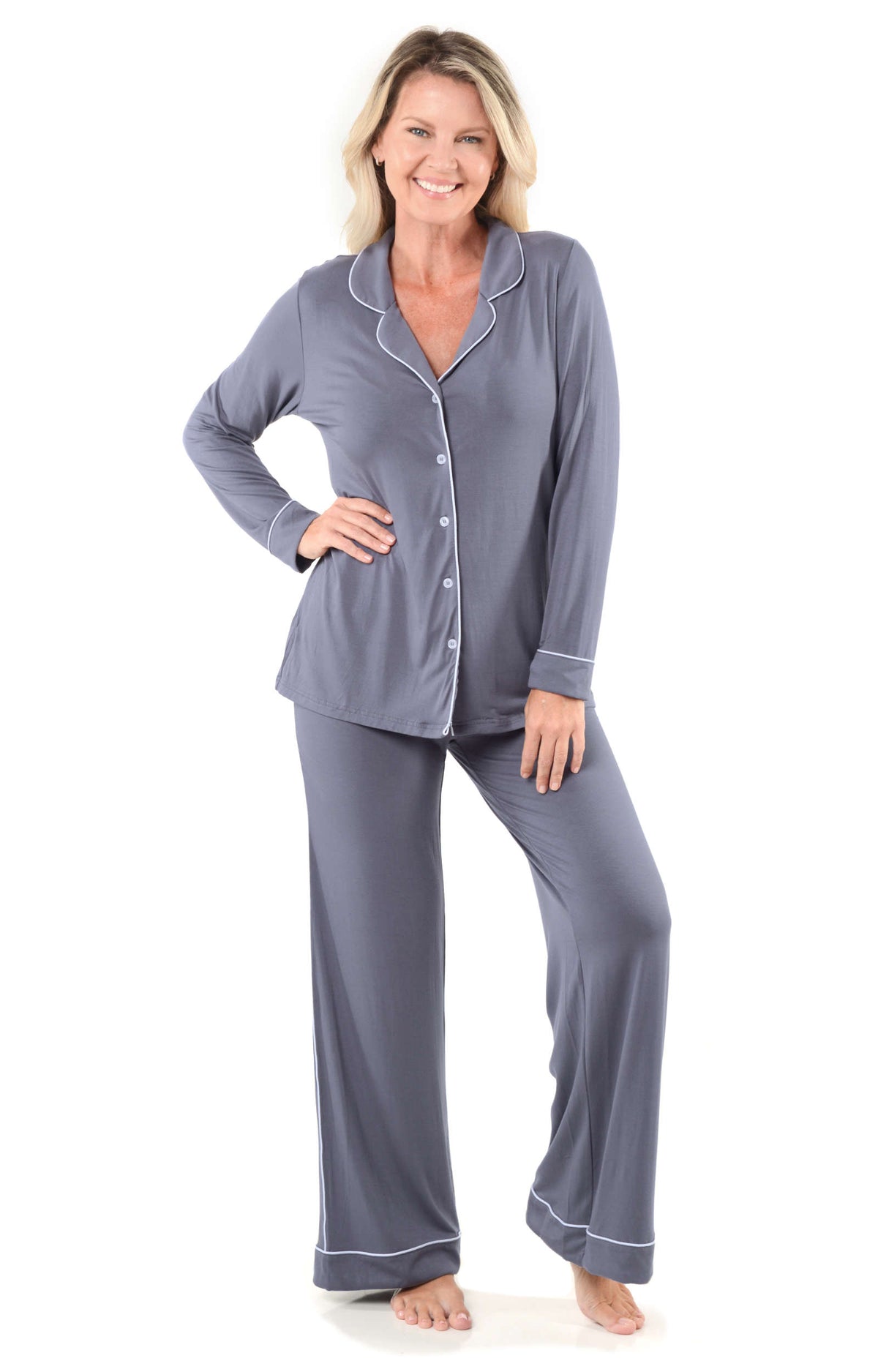 Women's Bamboo Pajamas - Cool & Comfy Long Sleeve Bamboo Sleepwear