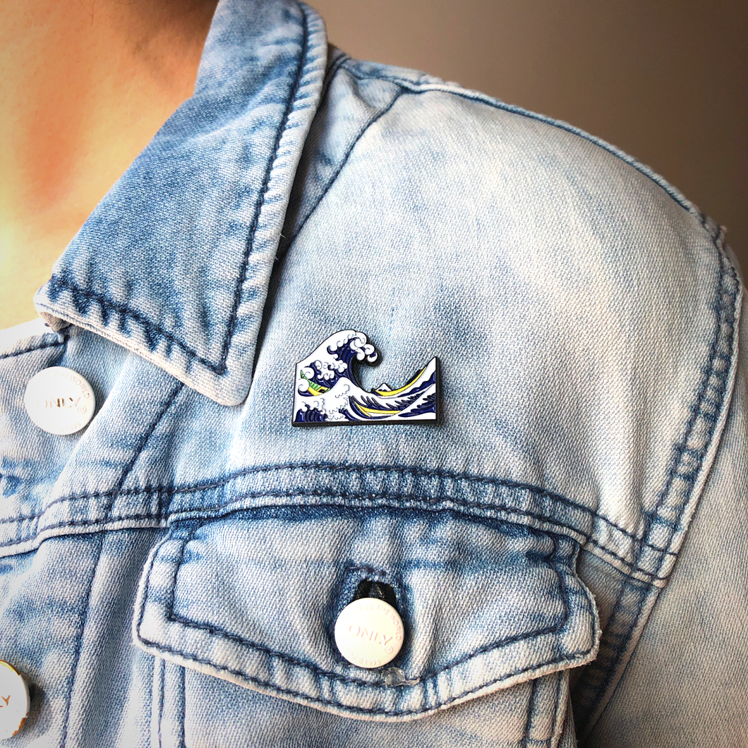 The Great Wave Pin Today Is Art Day 5923