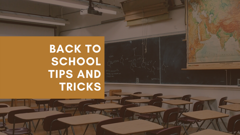 Back To School (featured is a background of a classroom with desks and a chalkboard, along with a map)