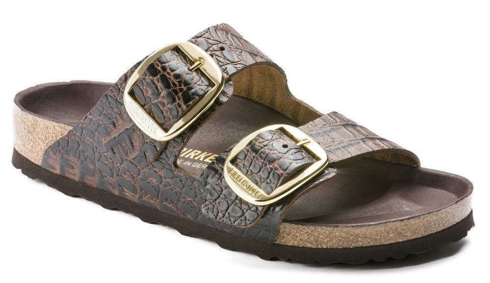 birkenstock arizona big buckle gator brown