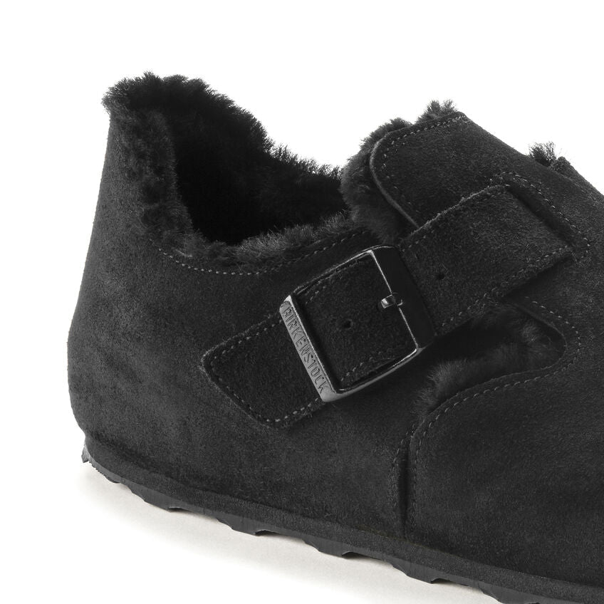 *FINAL SALE*London Men - Black Suede Shearling||*VENTE FINALE*London pour hommes - SuÃ¨de fourrure Noir