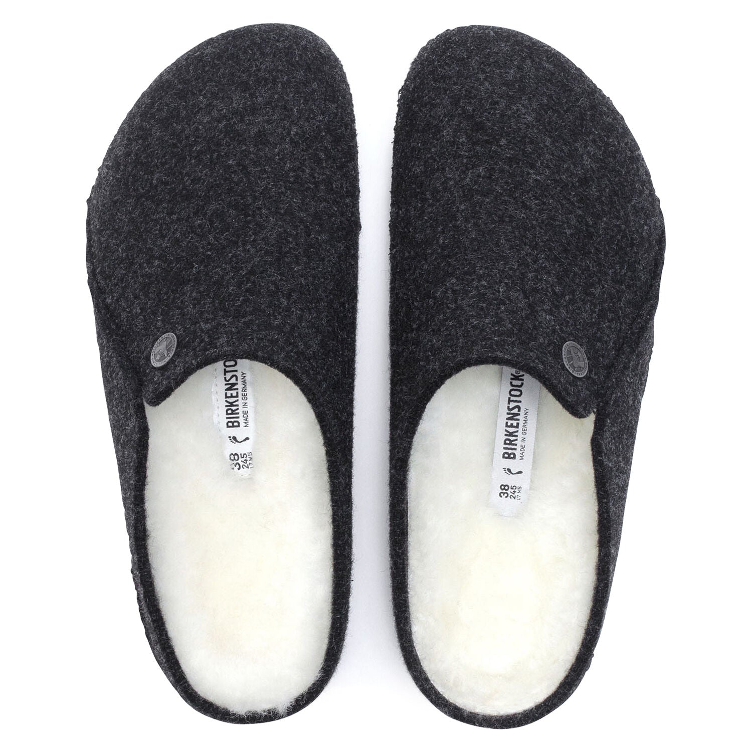 Zermatt Women - Anthracite Wool Felt Shearling||Zermatt pour femmes - Fourrure et feutre de laine anthracite