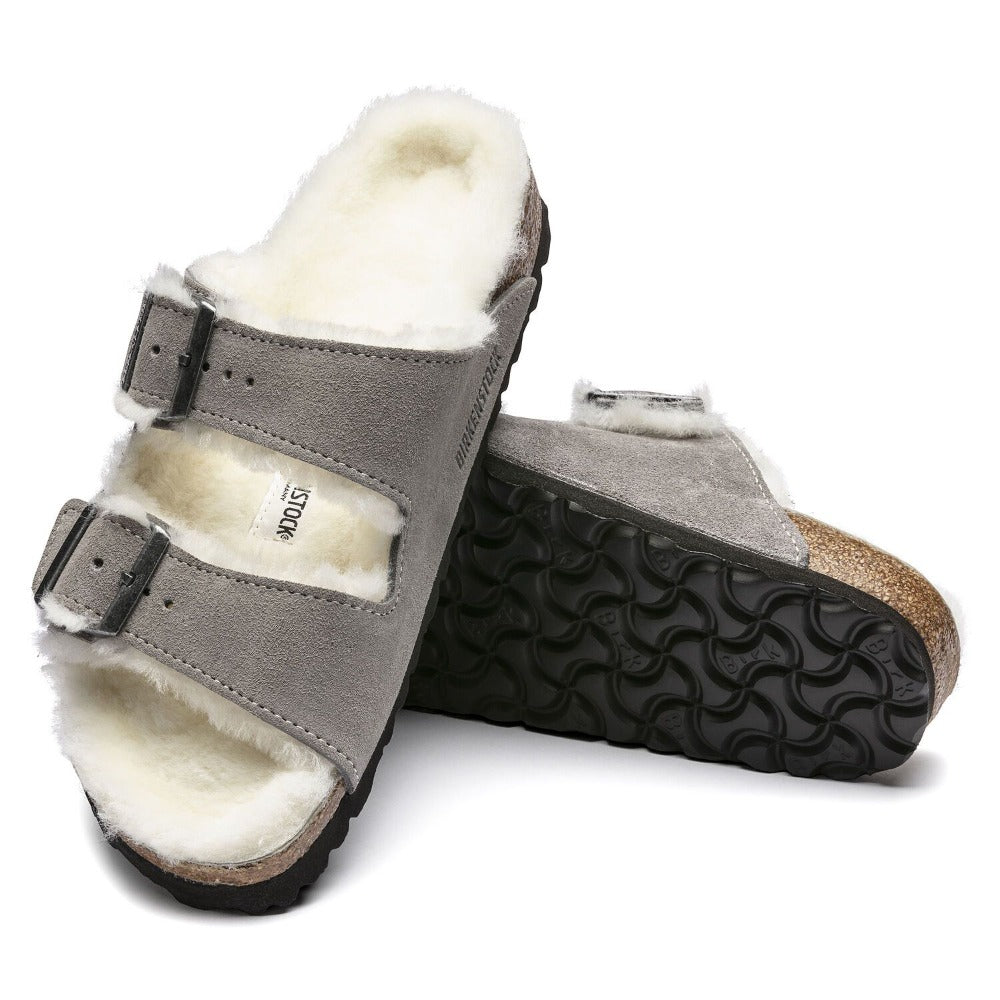 Arizona - Stone Coin Suede Shearling||Arizona - SuÃ¨de fourrure monnaie de pierre