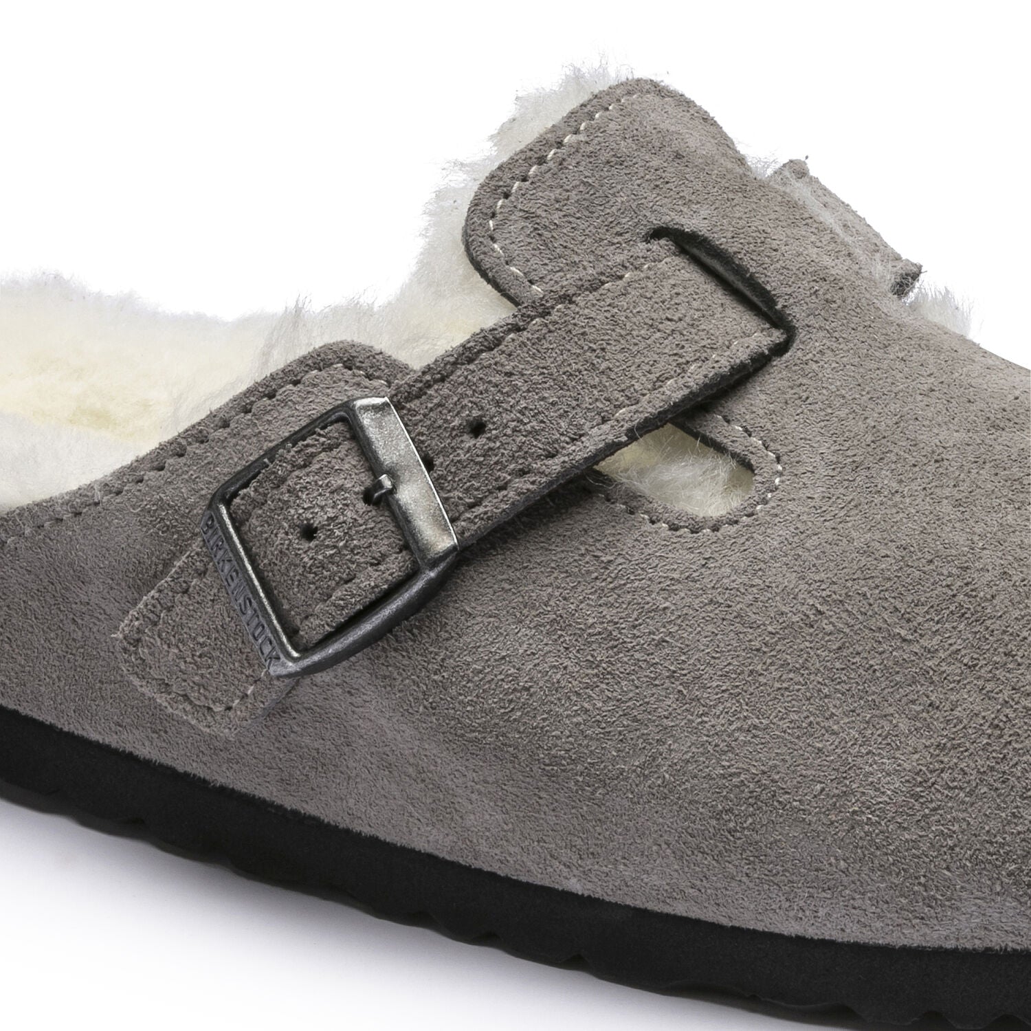 Boston - Stone Coin Shearling Suede||Boston - SuÃ¨de Fourrure monnaie de pierre