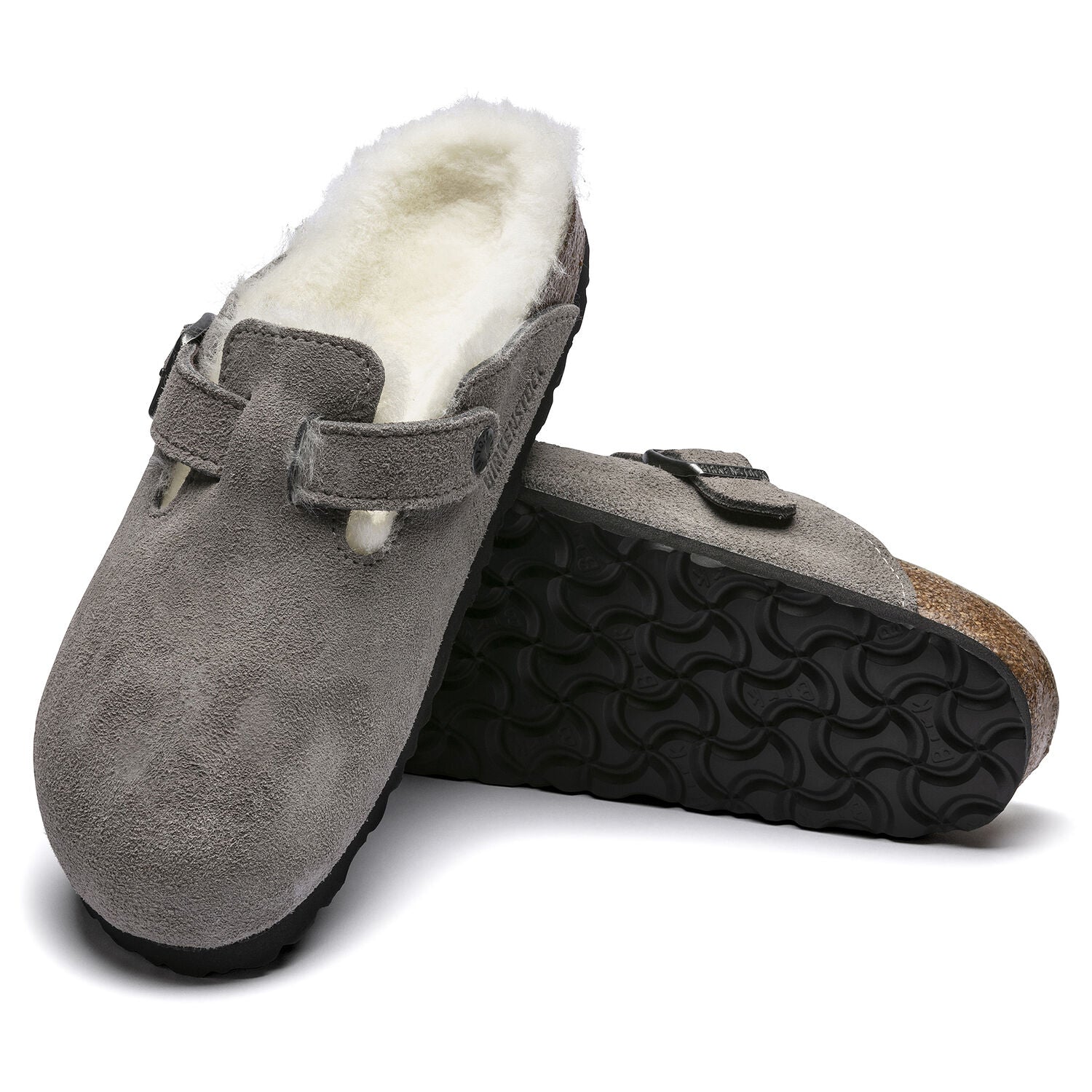 Boston - Stone Coin Shearling Suede||Boston - SuÃ¨de Fourrure monnaie de pierre