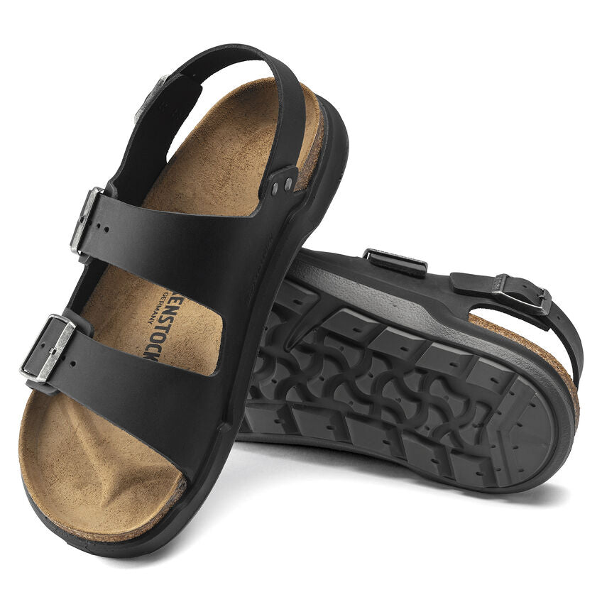 Milano CrossTown Men - Black Oiled Leather||Milano CrossTown pour femmes - Cuir huilÃ© noir