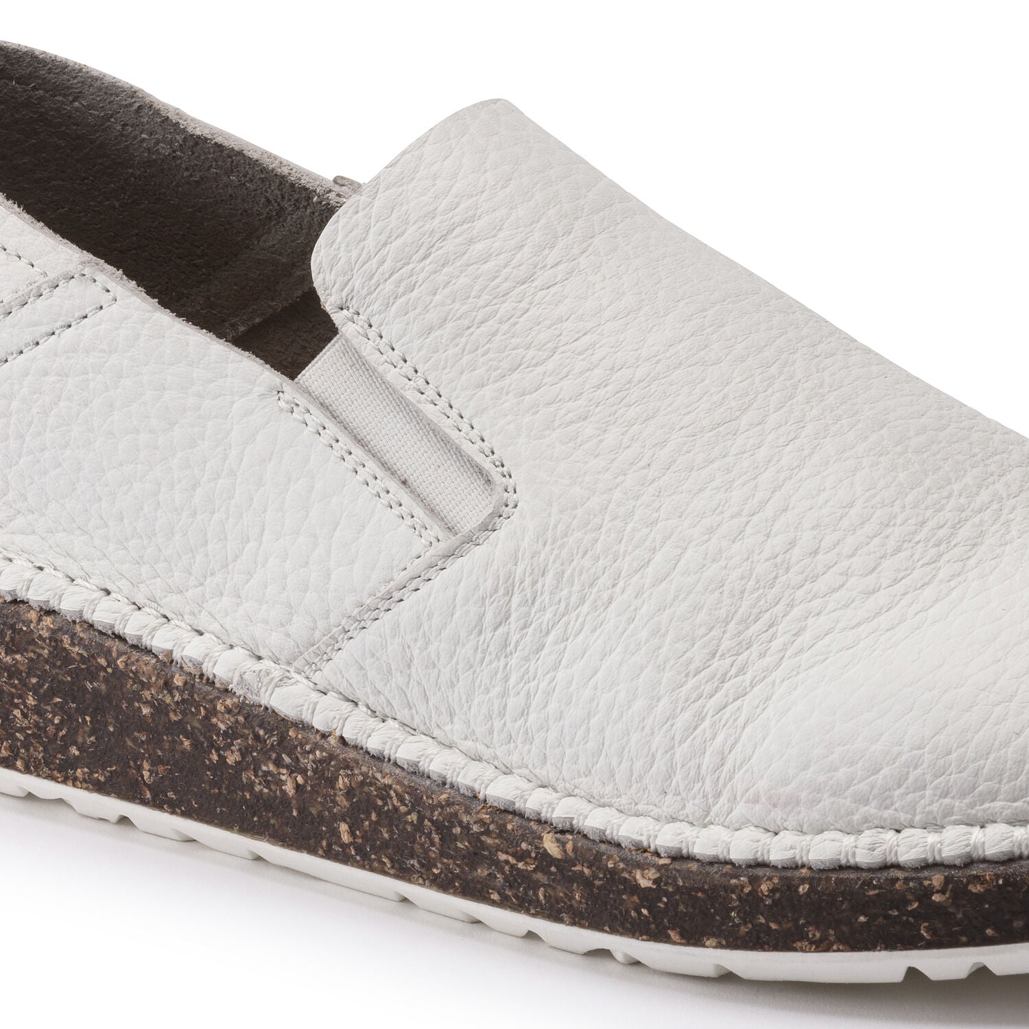 Callan Women - White Pebbled Leather