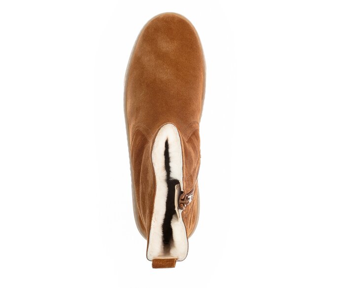 *FINAL SALE*73775.14 - Cognac Shearling Suede