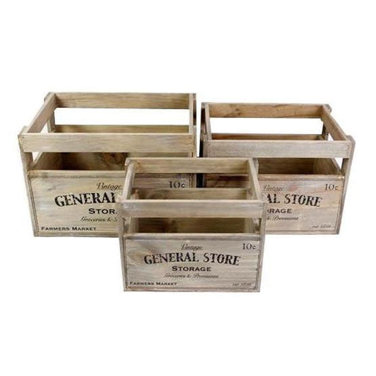 wooden storage crates