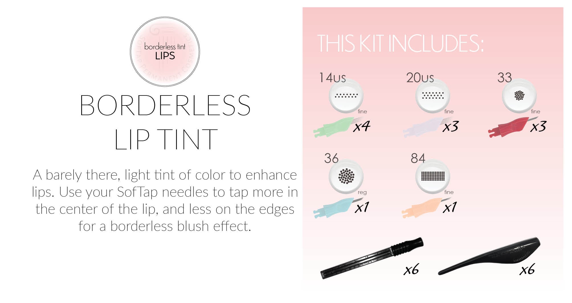 Borderless Lip Tint mini kit