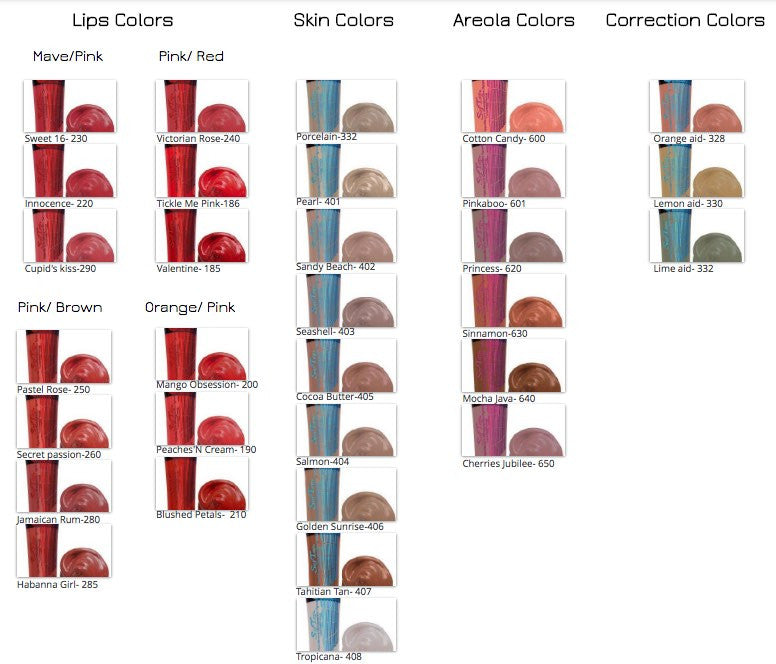 Softap Color Chart