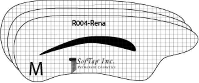 Stencil for eyebrows R004 - Rena - BuyPermanentMakeup.com product image