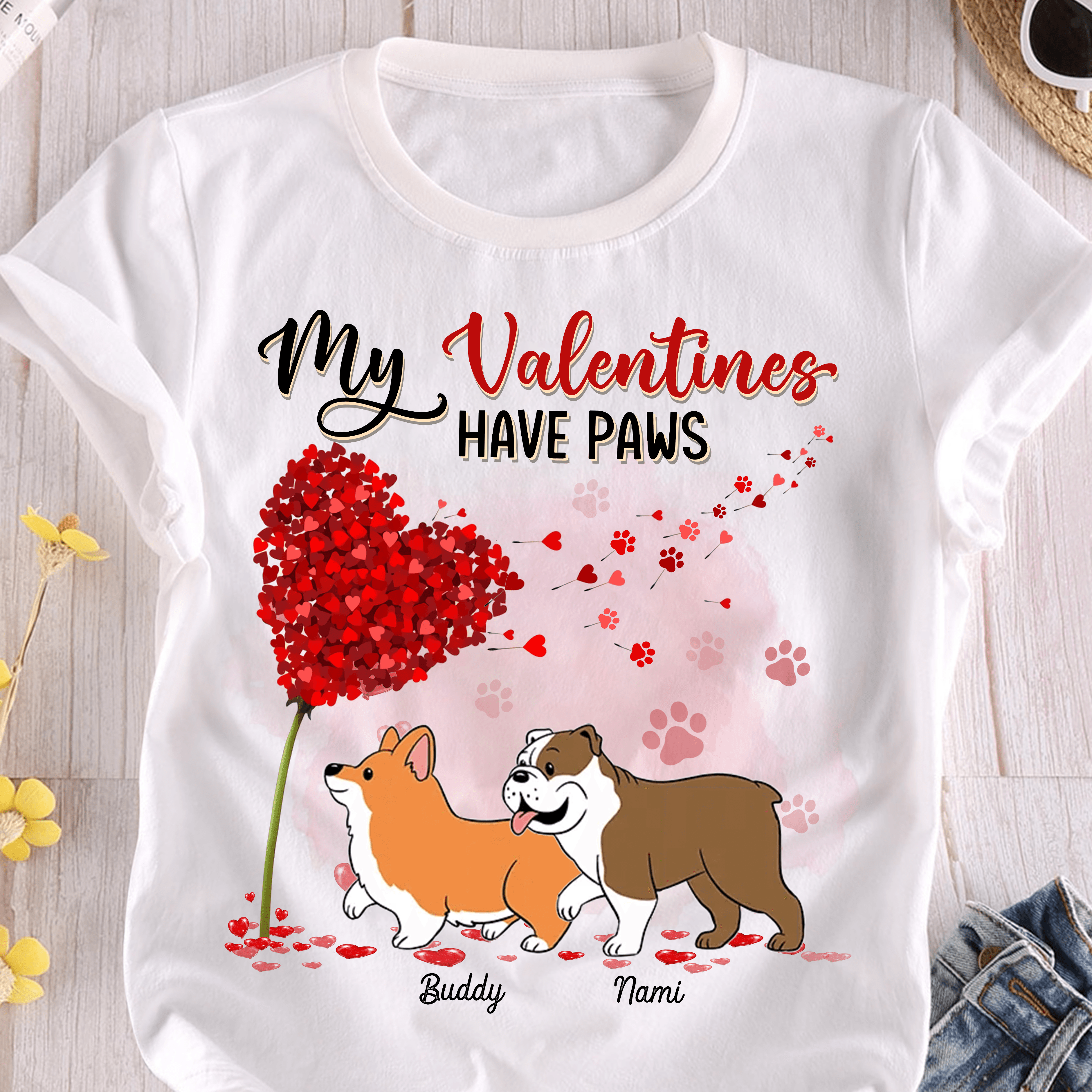 Gift for Mother Dog Personalized Shirt, Mother's Day Gift for Dog lovers, Dog Dad, Dog Mom - TS322PS05