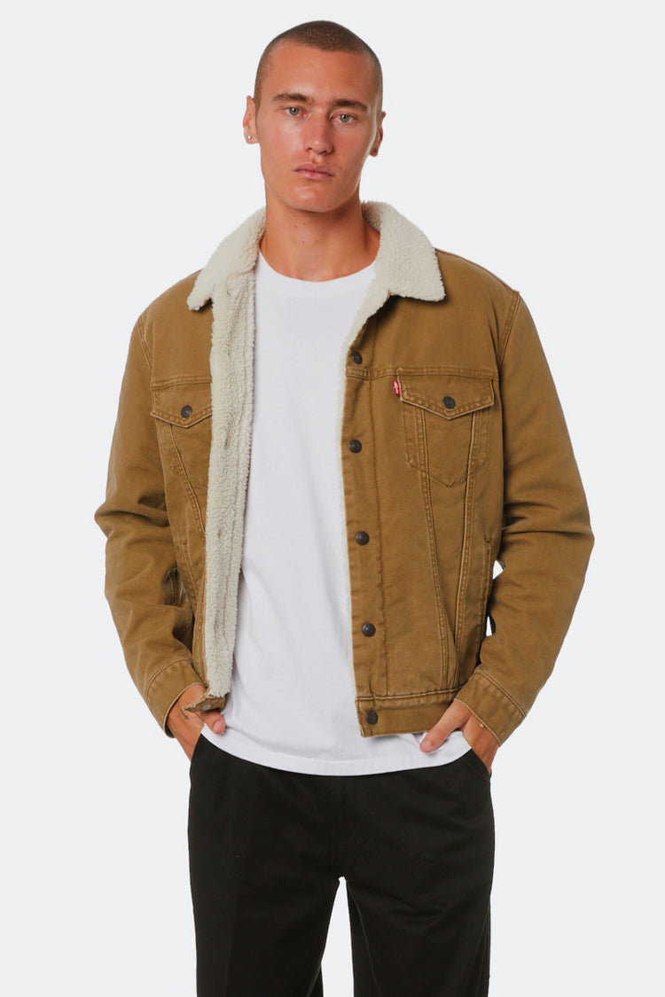 LEVI'S Men's Canvas Sherpa Trucker Jacket | Below The Belt – Below The Belt  Store