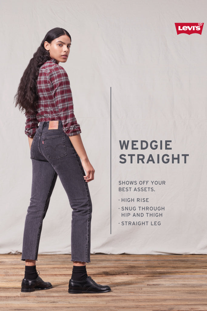 levi wedgie ankle jeans