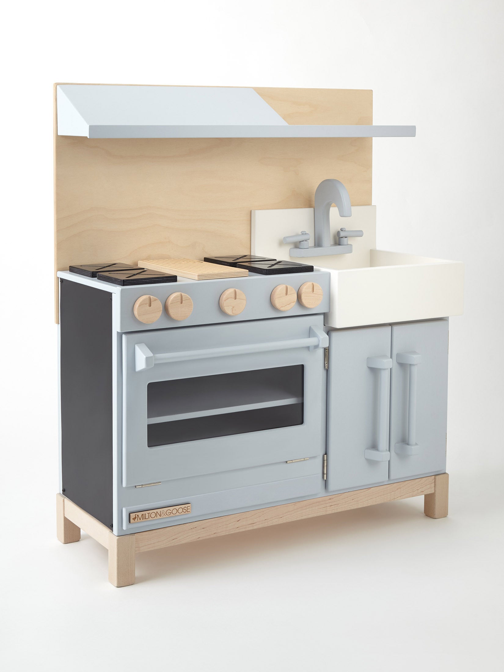 grey toy kitchen